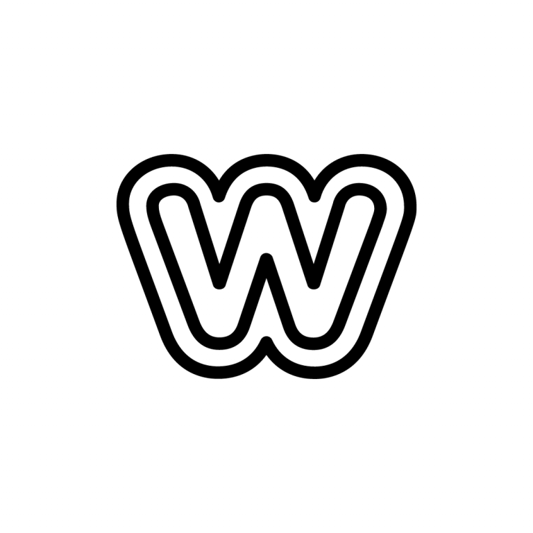 logo weebly en noir et blanc